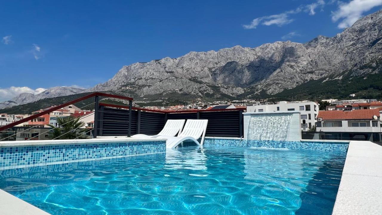 Skypool Suite 77 With Private Pool Makarska Bagian luar foto